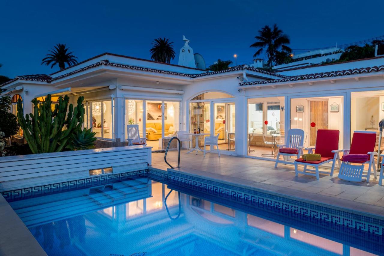 Relaxing Villa Heated Pool Luxurious Views Massage Santa Ursula  Exterior photo